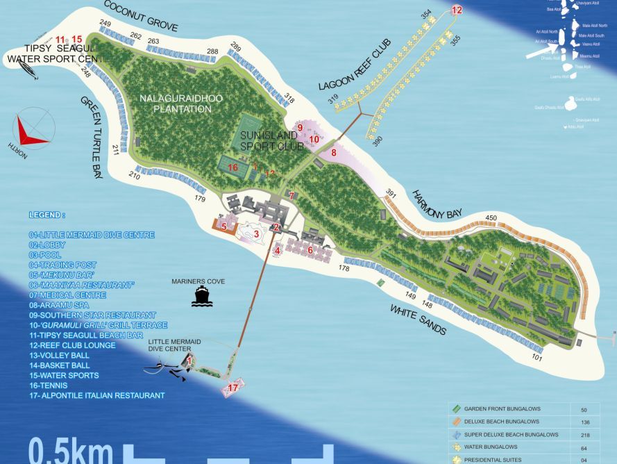 Sun island resort карта острова